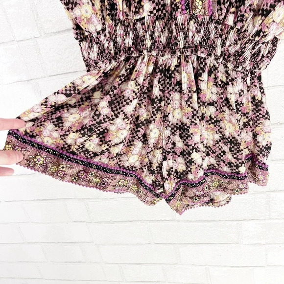 Poupette St. Barth Multicolor Floral Amora Romper Women's Size XS - Picture 8 of 11